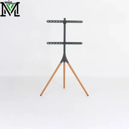 ستاند تلفزيون Brateck Lumi FS12-46F بتصميم ترايبود خشبي عصري