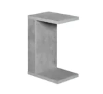 Lightweight and space-saving C table in concrete color