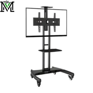 AVA1500 60 1P – Large Height Adjustable Professional TV Trolley Stand
