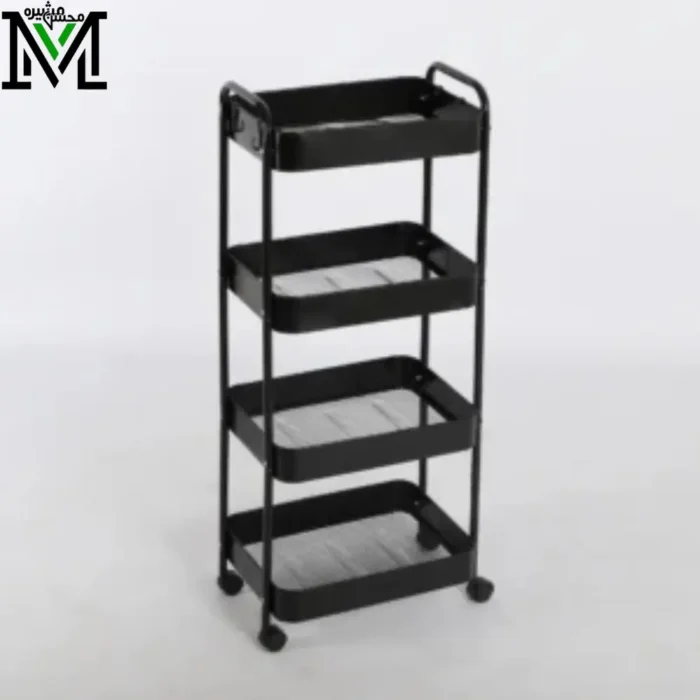 Black Rolling Kitchen Trolley/Cart
