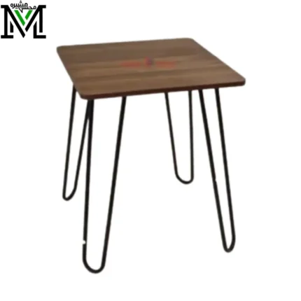 Square Wooden Table With 4 Stands