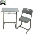 School Desk and Chair Set Grey Model AM-127