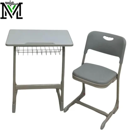 School Desk and Chair Set Grey Model AM-127