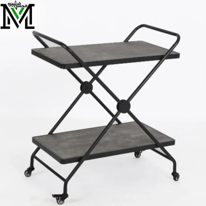 Serving Trolley with Wheels Grey Serving Trolley with Wheels Grey