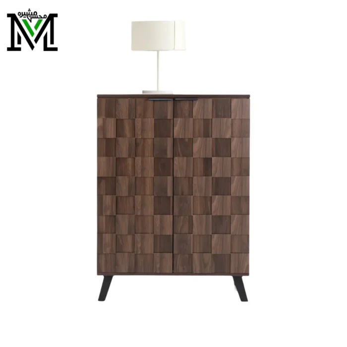 Masheera Shoe Cabinet – Geometric Design Shoe Storage in Riyadh Masheera Shoe Cabinet in Riyadh – Compact Shoe Storage Cabinet for Modern Homes