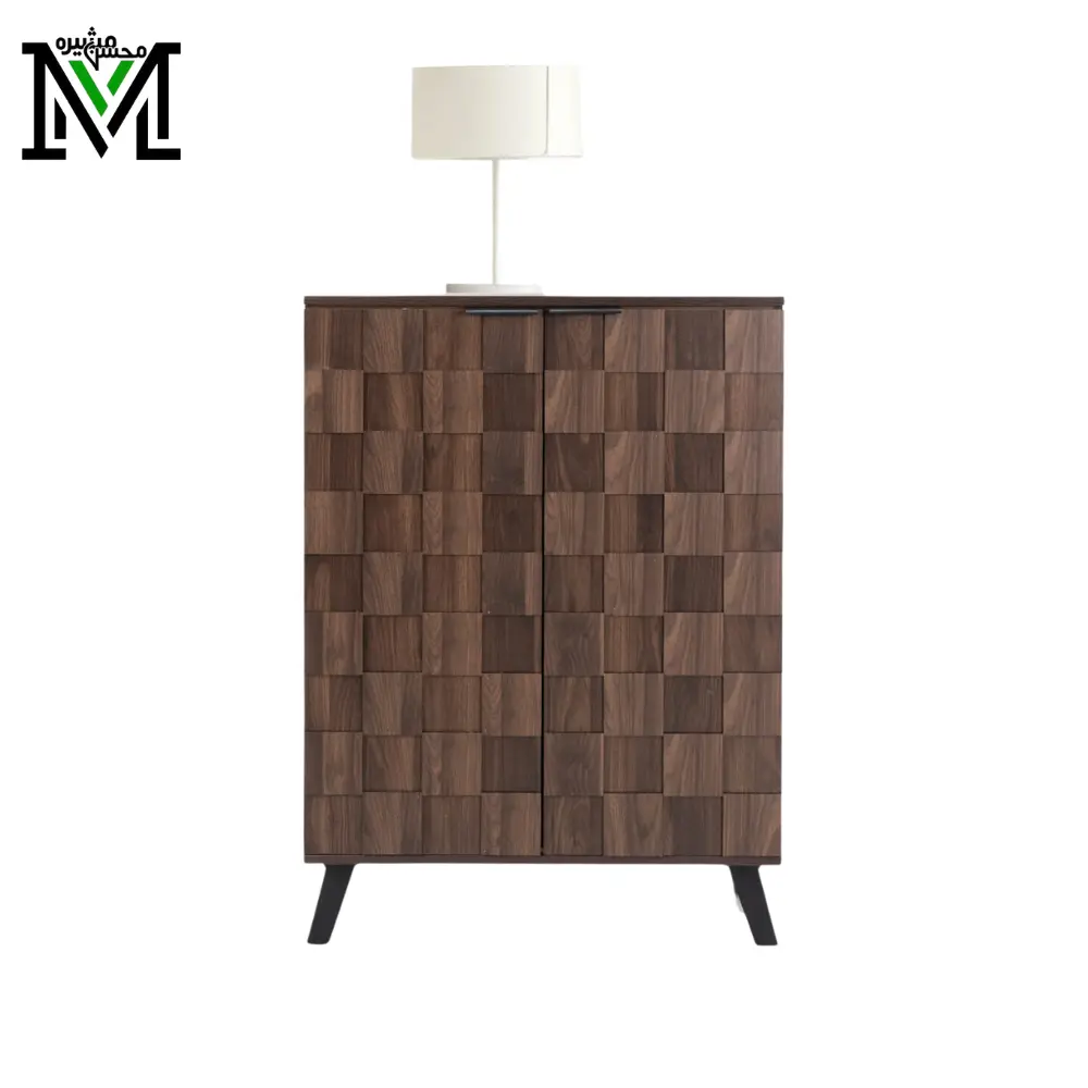 Masheera Shoe Cabinet – Geometric Design Shoe Storage in Riyadh Masheera Shoe Cabinet in Riyadh – Compact Shoe Storage Cabinet for Modern Homes