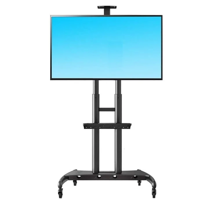 NB AVA1800-70-1P heavy-duty mobile TV cart for 55–90 inch screens in Riyadh