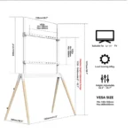BEETEC TF-FS102W tripod TV floor stand for 32–75 inch screens in Riyadh