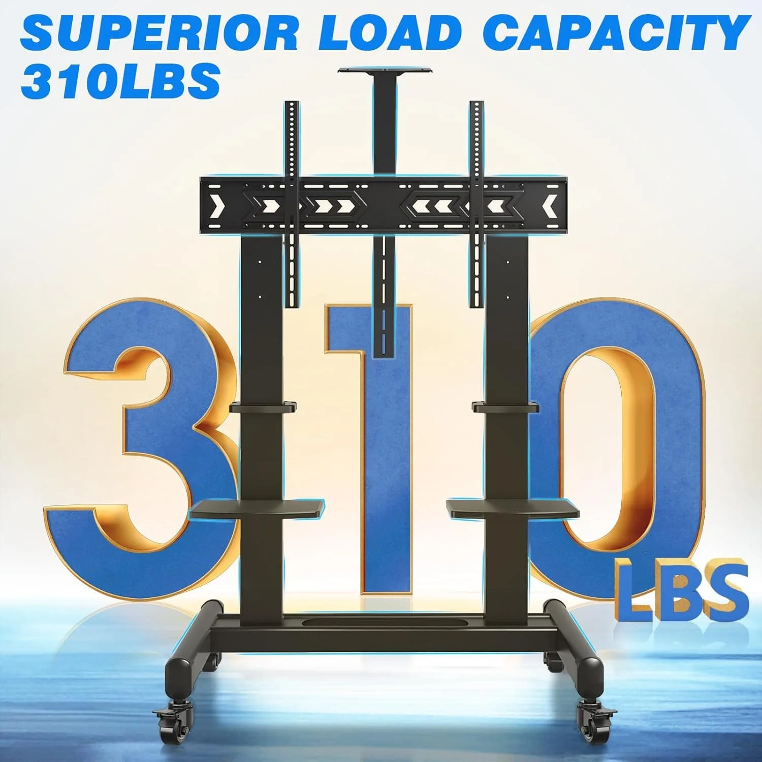 Rfiver MT5005 mobile TV cart for 65–120 inch screens in Riyadh