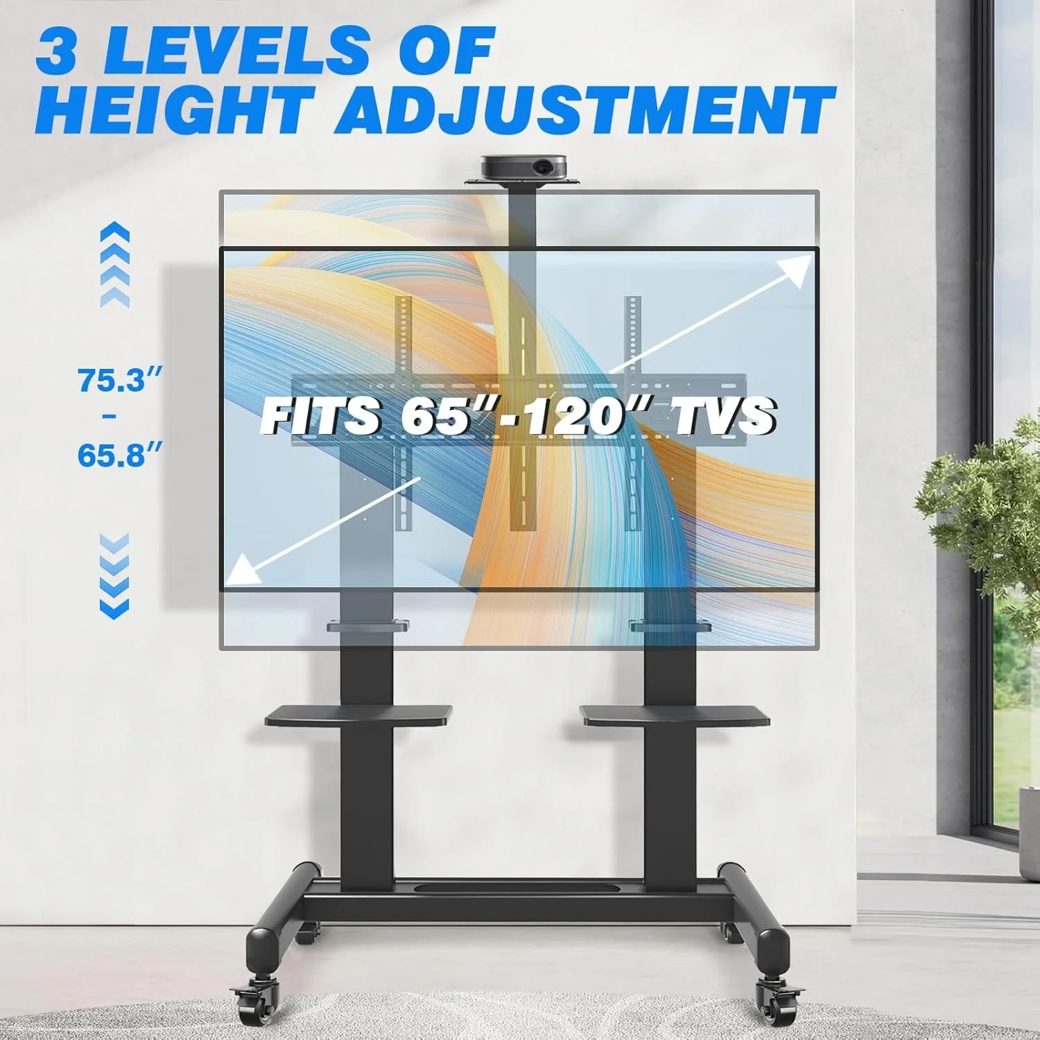 Heavy-duty Rfiver MT5005 TV stand with sturdy steel frame