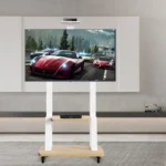 Adjustable BEETEC TF-FS1717W TV stand with sturdy metal frame