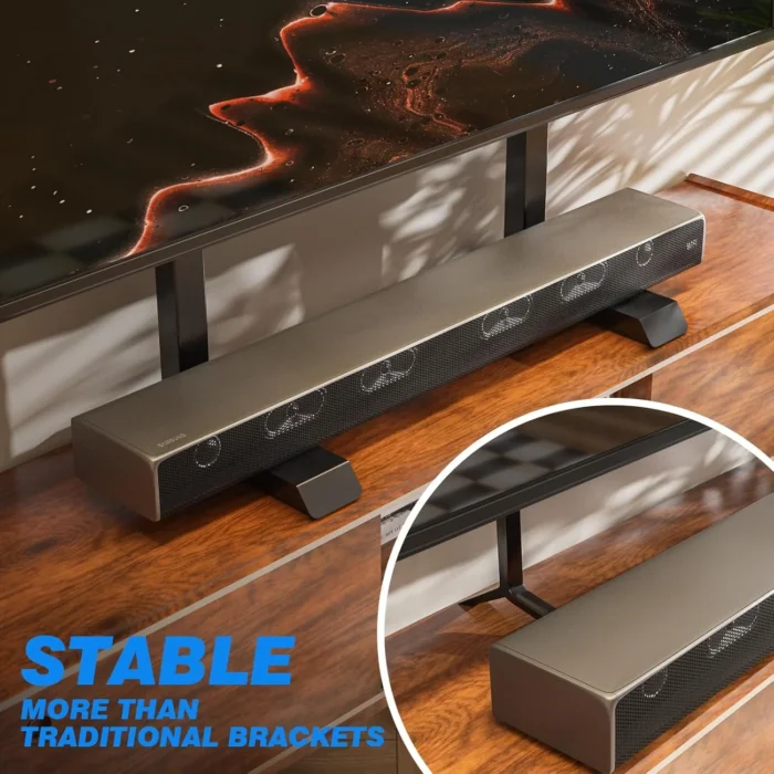 UT7001W tabletop TV mount showing universal VESA brackets in Riyadh