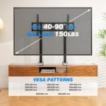 Height-adjustable UT7001W TV base stand in Riyadh (ستاند تلفزيون طاولة)