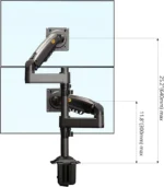 Space-saving tabletop monitor stand for home and office 17–27 inch monitors Riyadh