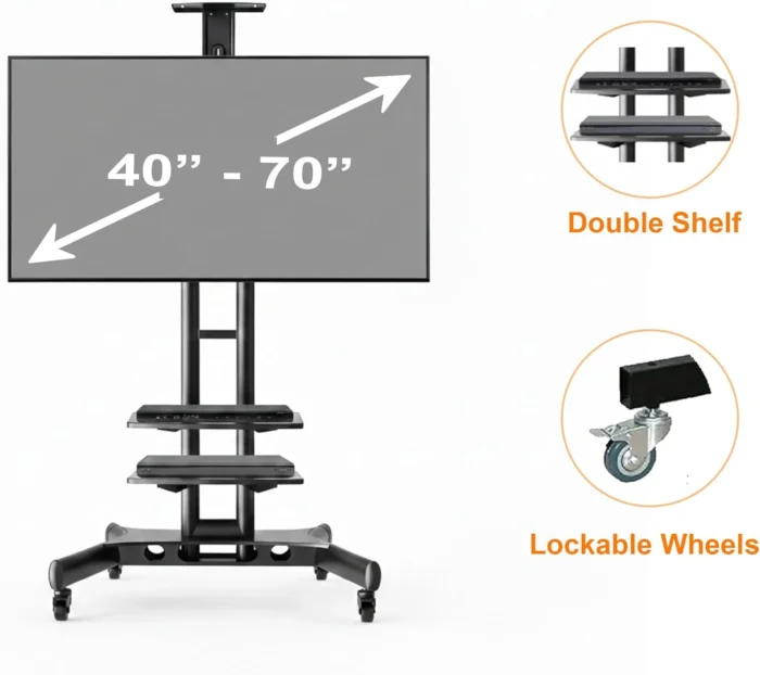 Beetec TF-1500S mobile TV stand Mobile TV stand for large TVs in office and meeting room setup