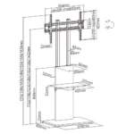 Minimalist TV stand with strong build and clean appearance