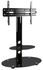 heavy duty glass tv stand for home entertainment