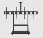 TV stand with universal mount support for smart TVs