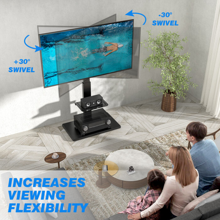 HMD-1502-image-5 TV floor stand with universal compatibility for different screen sizes