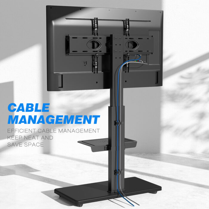 HMD-1502-image-6 Modern TV stand for LED screens with organized setup design