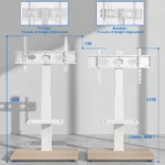 Modern TV floor stand for home and office use in Riyadh