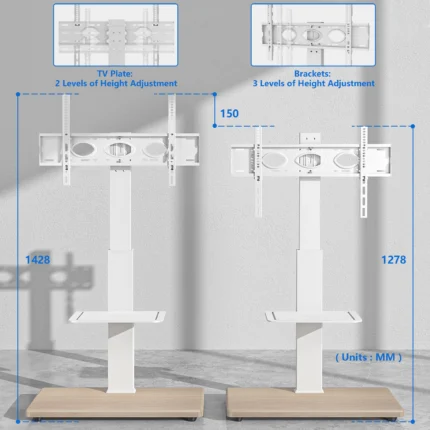 Modern TV floor stand for home and office use in Riyadh