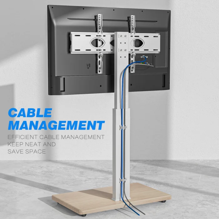 HMD-1504-image-6 Floor standing TV mount with clean and minimal design