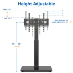 Compact TV floor stand with shelf for apartments and offices in Riyadh