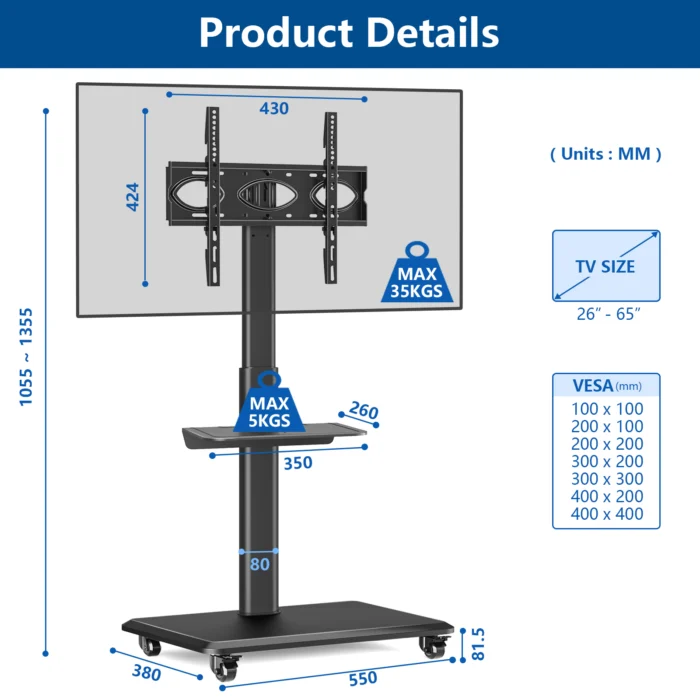 Simple Look Tv stand 65 inch