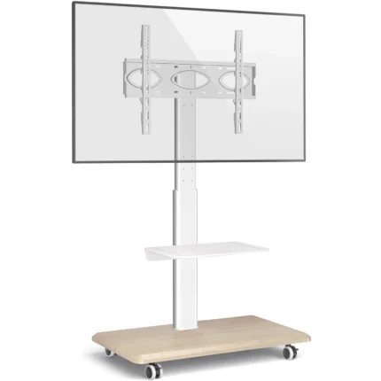 modern white tv floor stand for 65 inch tv