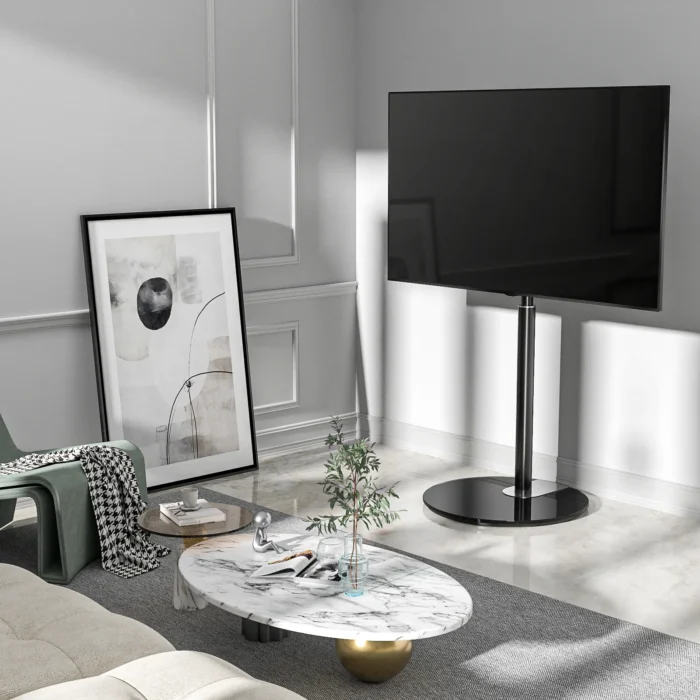 freestanding tv stand with universal vesa mount