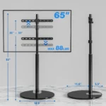 compact tv floor stand for small spaces
