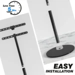 heavy duty tv stand with cable management system
