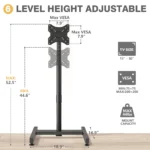 compact tv stand with universal vesa mount