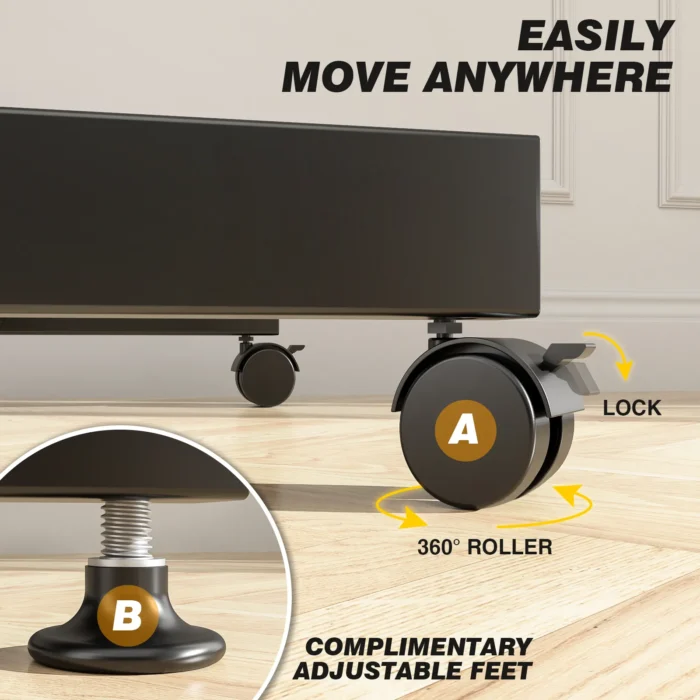 rotating tv stand for office and home use