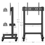 freestanding tv stand for big screen display
