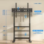 tall tv stand with height adjustment feature