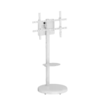 Heavy duty mobile TV floor stand with wheels for 32 to 75 inch screens in Saudi Arabia