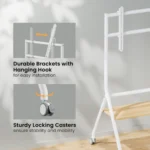 Practical TV stand for flexible viewing arrangements