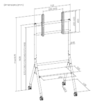 Reliable TV stand for living room and office environments