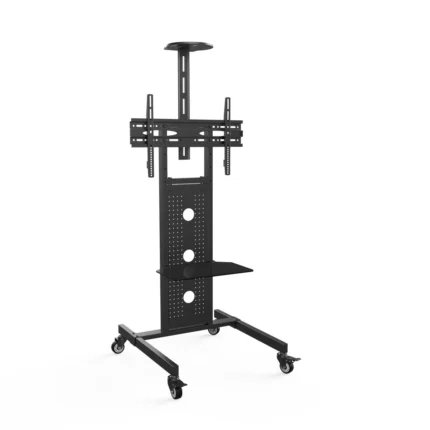 Ultra large manual lifting height adjustable TV cart for 60 to 120 inch displays heavy duty design in Riyadh Saudi Arabia