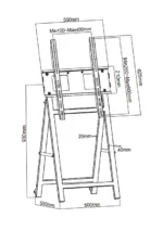 professional tv display stand for retail spaces