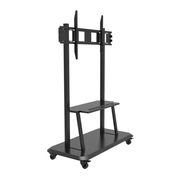 tv cart with wheels for office presentation setup in riyadh