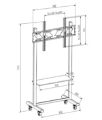 mobile display stand for led and lcd screens