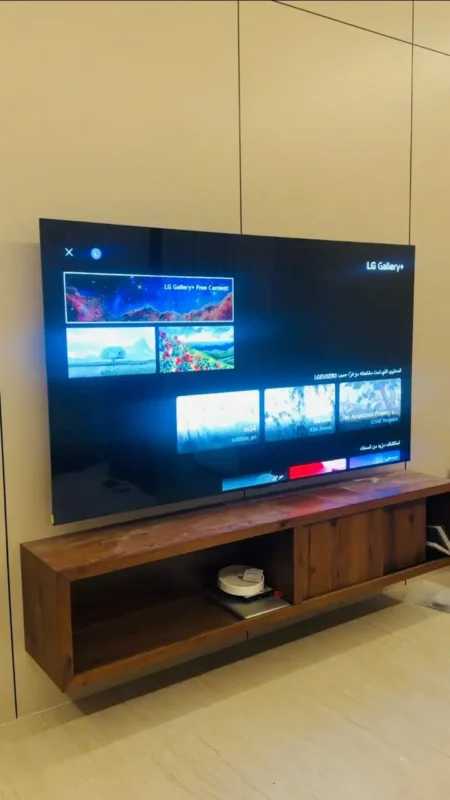 Standard TV Installation in a Residential Apartment in Riyadh