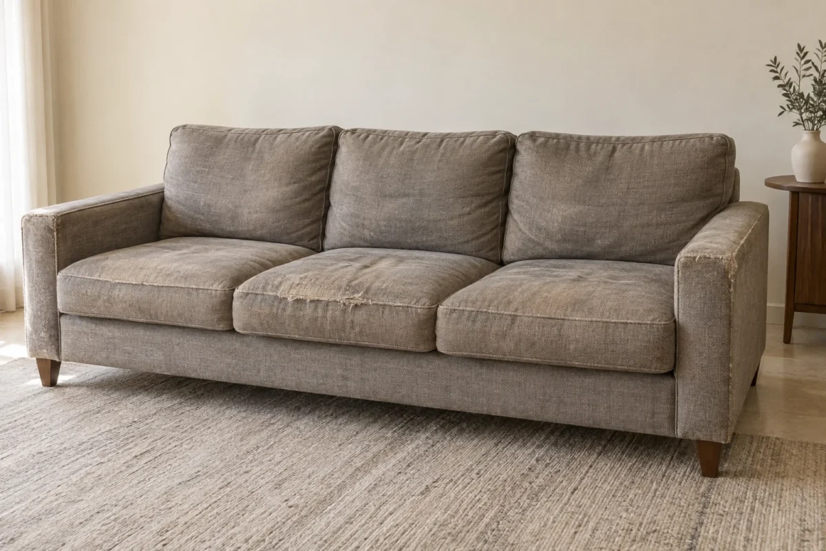 Sofa Condition Before Upholstery